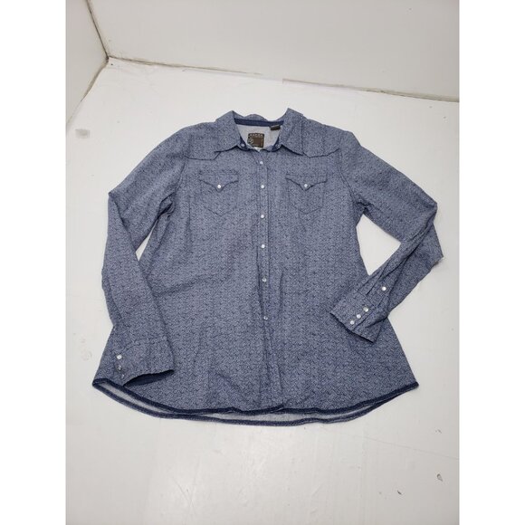 Roper Wear The West Shirt Mens XL Pearl Snap Long Sleeve With Chest Pockets - Picture 1 of 11